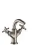 AXOR-HG-AXOR-Montreux-2-Griff-Bidetarmatur-mit-Kreuzgriffen-und-Zugstangen-Ablaufgarnitur-Edelstahl-Optic-16520800 gallery number 1